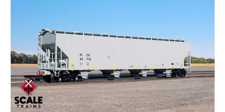 PS-2 5820 4-Bay Covered Hopper, Pullman Transport Leasing PTLX 43870 - 33688 : HO