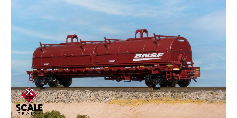Thrall 48' 2-Hood Coil Steel Car, BNSF/Circle-Cross Body/Wedge Hoods #534219 - SXT39471 : N