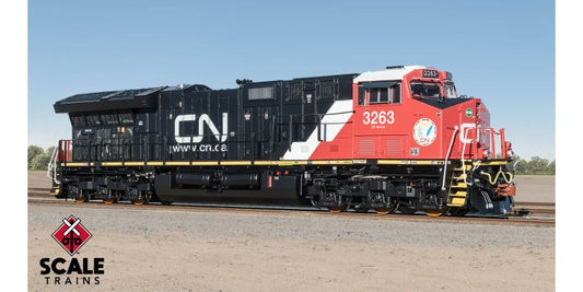 Rivet Counter GE ET44AC, Canadian National/Aboriginal Affairs/White Cab Roof #3280 DCC & Sound - 40419 : HO