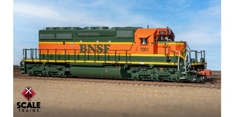 Rivet Counter N Scale EMD SD40-2 DC/DCC Ready, BNSF/Heritage I/Large Circle-Cross Nose Logo #7053 - SXT40682 : N