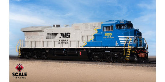 GE AC44C6M, Norfolk Southern/“Sonic Bonnet”/Blue Mane/NS #4000, DCC & Sound - SXT40829 : N
