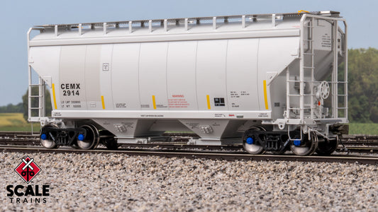 Rivet Counter Gunderson 3250 Covered Hopper, CEMEX/ex-AOKX Patched/Universal Outlet Gates/CEMX #2914 - SXT41096 : HO