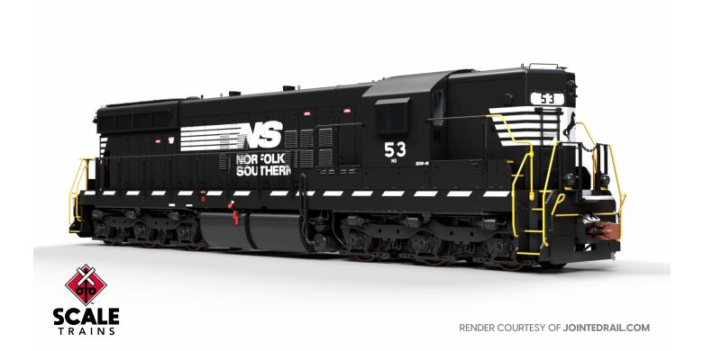 EMD SD9M, Norfolk Southern/Thoroughbred/Ditch Lights #53, DCC & Sound - SXT41182 : HO