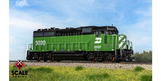 EMD GP40 Phase IIa3, Burlington Northern #3032, DC/DCC Ready - 41892 : HO