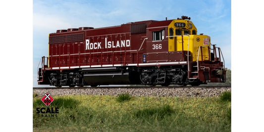 EMD GP40 Phase Ia3, Rock Island/Maroon & Yellow/Distressed Nose Logo #366, DCC & Sound Equipped - 41935 : HO