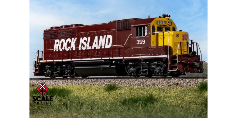 EMD GP40 Phase Ia3, Rock Island/Maroon & Yellow/Mismatched Long Hood Lettering #359, DCC & Sound Equipped - 41939 : HO