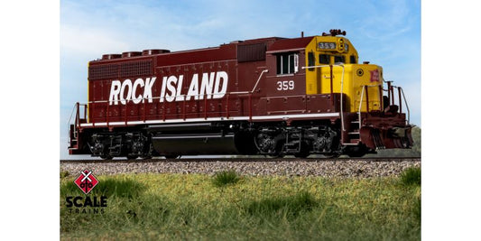 EMD GP40 Phase Ia3, Rock Island/Maroon & Yellow/Mismatched Long Hood Lettering #359, DC/DCC Ready - 41940 : HO