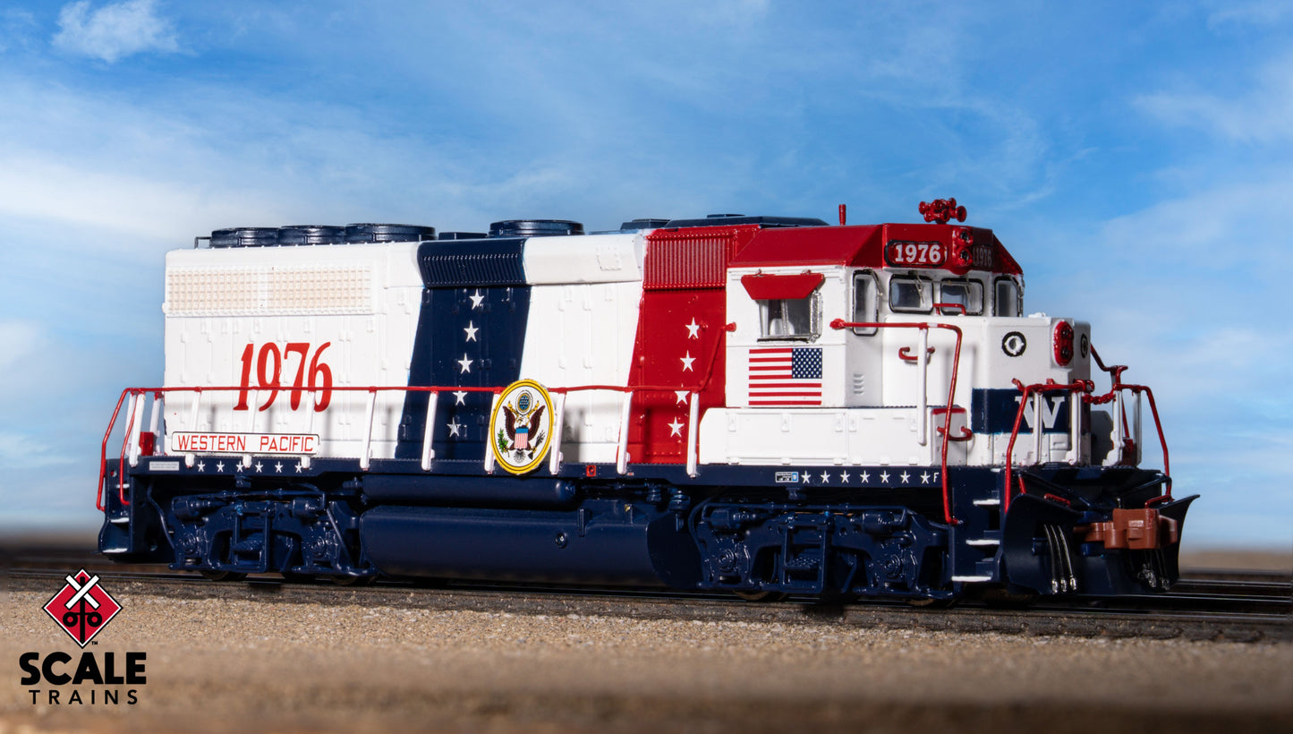 EMD GP40 Phase IIc, Western Pacific/Bicentennial #1976 DC/DCC Ready - SXT42008 : N