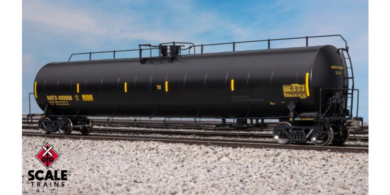 Rivet Counter ARI 33K Gallon Spiral Jacketed Tank Car, GE Rail Services/Yellow Lettering/LPG/Early/NATX #400012 - SXT42415 : HO