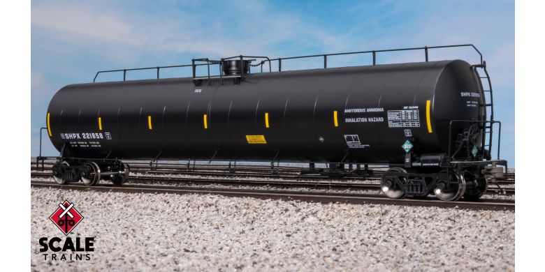 Rivet Counter ARI 33K Gallon Spiral Jacketed Tank Car, American Railcar Leasing/Anhydrous Ammonia/Early/SHPX #221865 - SXT42422 : HO