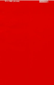 Trim Film Red Decal Sheet - TF-5