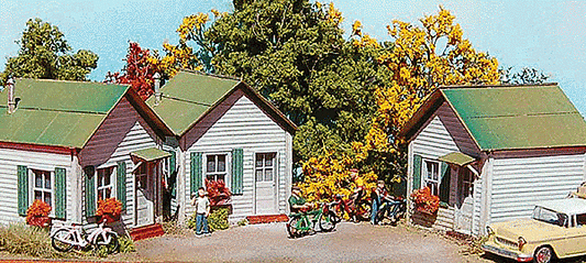 The Cabins at Collard's Creek -- Laser-Cut Wood Kit - 862 : HO