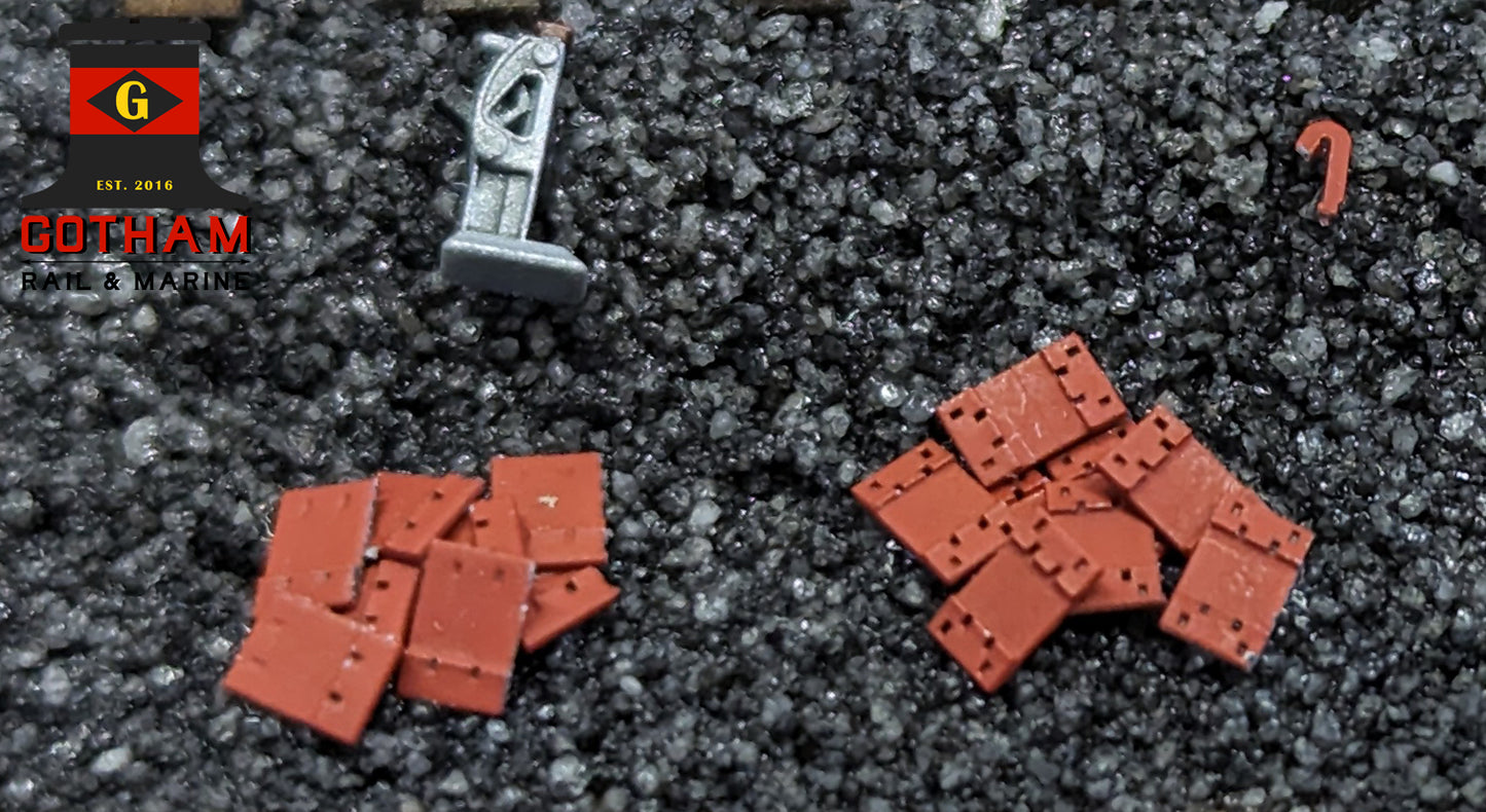 Scale Tie Plates – Without Spikes - 8008 : HO