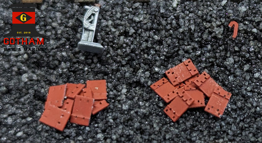 Scale Tie Plates – Without Spikes - 8008 : HO