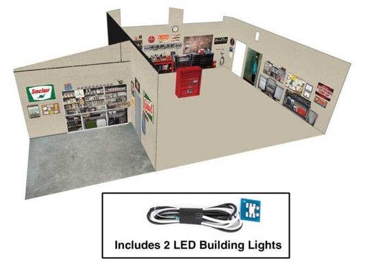 Vintage Gas Station - Spaces -- Interior Lighting and Detail Insert - 4703 : HO