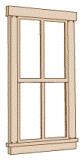 2/2 Double Hung Window 28"W X 69"H w/Glazing 12/bag - W102NEB : HO