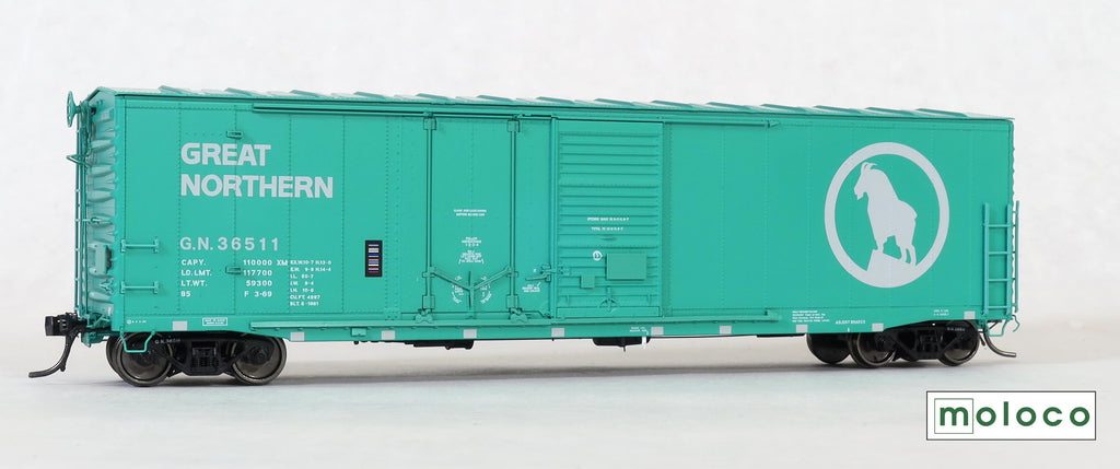 St. Cloud built 50' XM Combo 14-0 Dr. Repaint Glacier Green Big Sky Blue GN #36511 - 70534-01 : HO