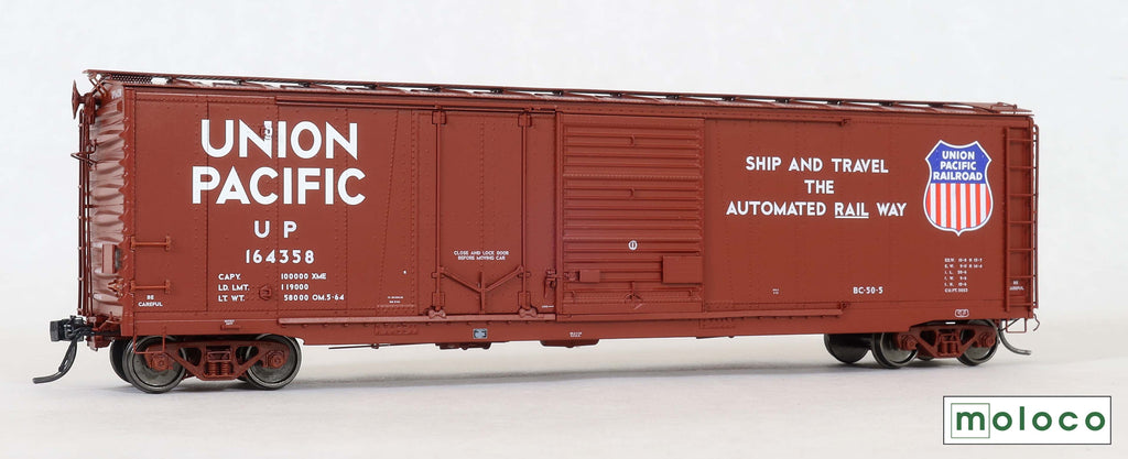 Omaha 50' Combo 15-2 boxcar, BC-50-5, Ship & Travel... scheme 5-64, UP #164290 - 7505202 : HO