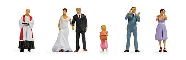 Wedding Couple -- Couple, Preist, Flower Girl, 2 Guests - 15862 : HO