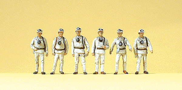 Miners w/Masks (6/Pkg) - 10555 : HO