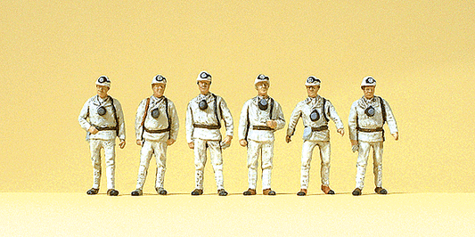 Miners w/Masks (6/Pkg) - 10555 : HO