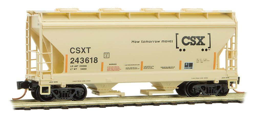 ACF Center-Flow 2-Bay Covered Hopper CSX-09200390 : N