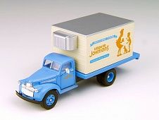 1941-1946 Chevrolet Box-body Delivery Truck - Assembled - Howard Johnson's (Blue White Orange) - 30364 : HO