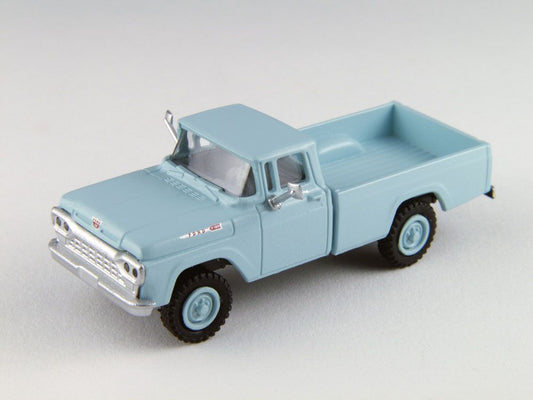 60 Ford F-100 4x4 Pickup Truck - Skymist Blue - 30472 : HO