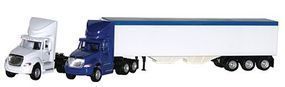 International Prostar Tractor, Grain Trailer, Blue Tractor - 6474 : HO