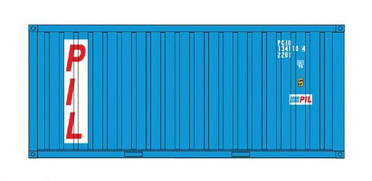 20' Corrugated Container Pacific International Lines PCIU/PIL 2-Pack - 30063 : HO