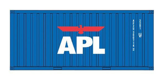 20' Corrugated Container American Presidents Line APLU 2-Pack - 30065 : HO