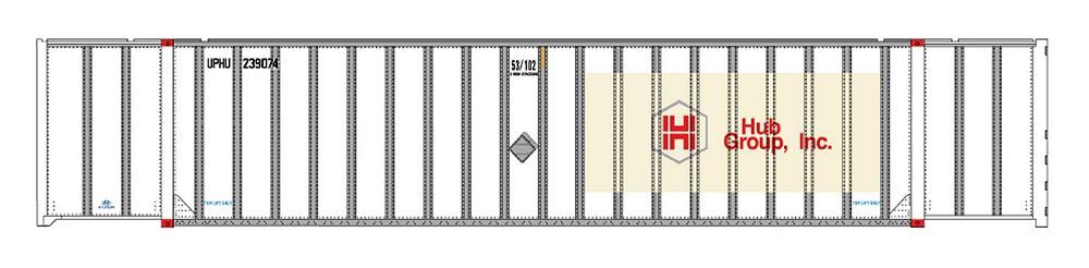 53 Ft Container-30624 : HO