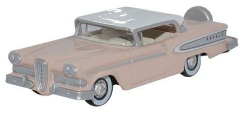Oxford Diecast - 1958 Ford Edsel Citation Chalk Pink/frost White - 87ED58003 : HO