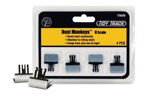 Dust Monkeys(tm) Axle-mounted Track Cleaner Pads Pkg(4) - TT4570 : N
