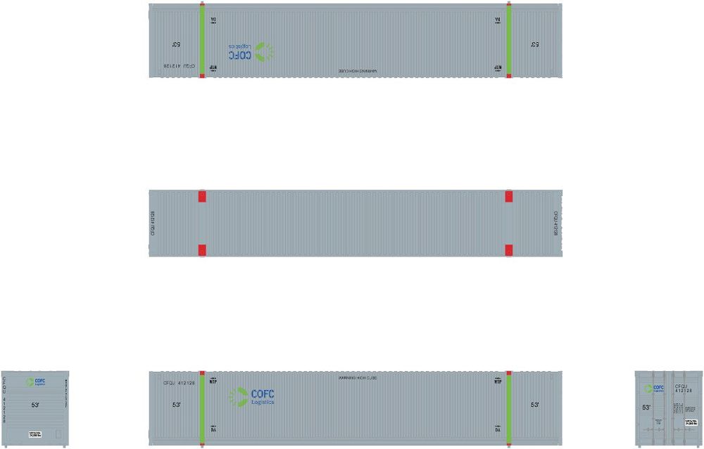 CIMC 53 FT Corrugated Dry Container COFC Logistics 412179 - 10325 : N