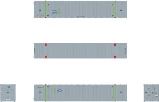 CIMC 53’ Corrugated Dry Container 3-pack COFC Logistics - 10321 : N