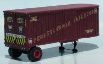 1954 26 FT Fruehauf Dura Van Pennsylvania Piggyback Trailer Kit - TN002 : N