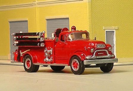 1955-57 GMC 630 with LaFrance Pumper Kit - V323 : HO