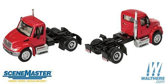 International 4300 Truck - Single-axle Semi Tractor (red) - 11131 : HO