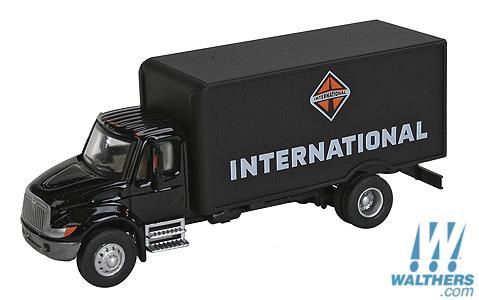 International 4300 Single-axle Box Van Delivery Truck - International (black) - 11292 : HO
