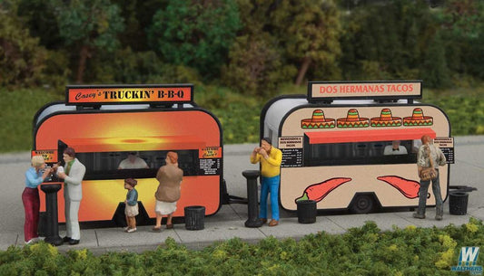 BBQ & Taco Food Trailers - Kit - 2904 : HO