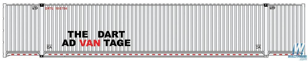 53 Ft Container-8529 : HO