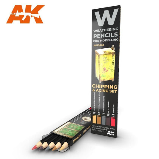 Weathering Pencils: CHIPPING & AGING Set - AK10042