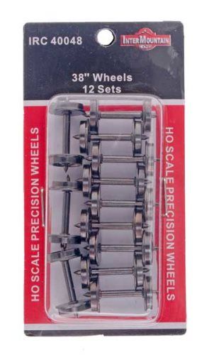 38 Inch .110 Metal Wheelsets-12 Pack - 40048 : HO