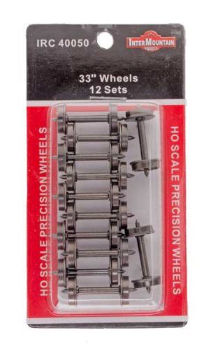 33 Inch .110 Metal Wheelsets-12 Pack - 40050 : HO