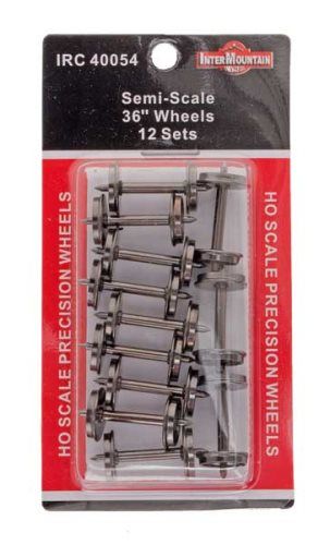 36 Inch .088 Semi Scale Wheelsets 12/pk - 40054 : HO