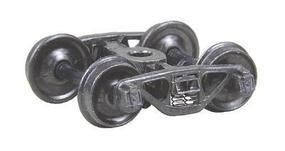A.S.F. Ride Control 50-Ton Fully Sprung Metal Trucks w/Code 110 33" Smooth-Back RP-25 Metal Wheels -504 : HO