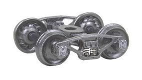 Pennsylvania 2D-F8 50-Ton Fully Sprung Metal Trucks w/Code 110 (.110") 33" Ribbed-Back RP-25 Wheels - 517 : HO