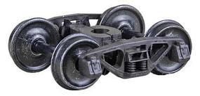 A.S.F. Ride Control 50-Ton Self-Centering HGC Trucks w/Code 110 33" Smooth-Back RP-25 Wheels 1 Pair - 562 : HO