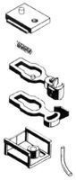 Short Shank Body Mount 1027 Body Mount Knuckle Coupler - 00102014 : N